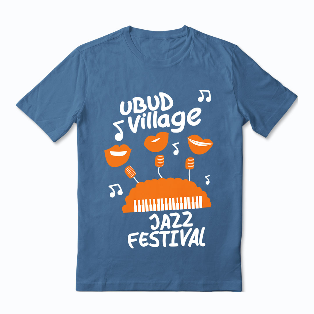 Blue T-Shirt Piano 2023 Shop Ubud Village Jazz Festival