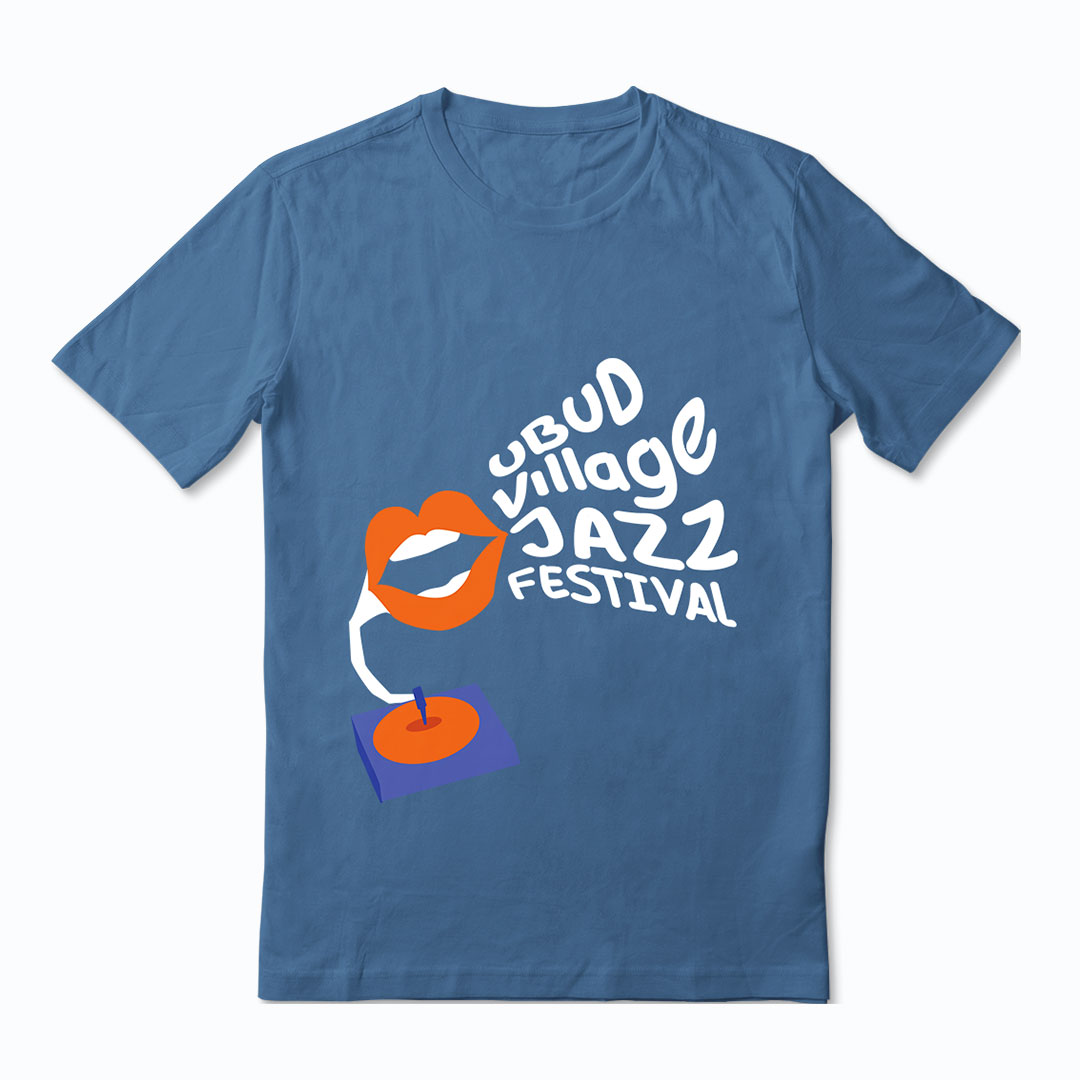 Blue T-Shirt Vocal 2023 Shop Ubud Village Jazz Festival